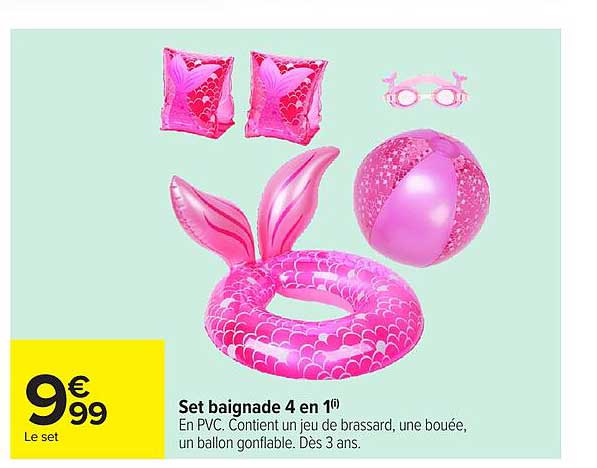 Set baignade 4 en 1