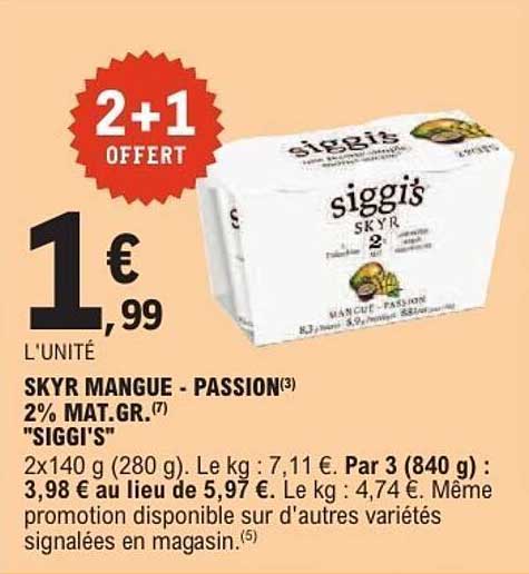 siggi's SKYR MANGUE-PASSION