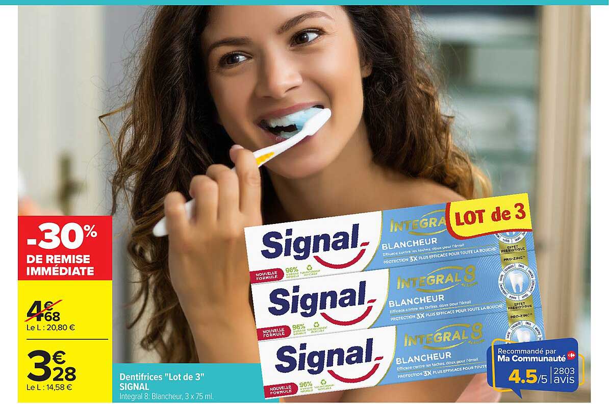 Signal Integral 8 Blancheur