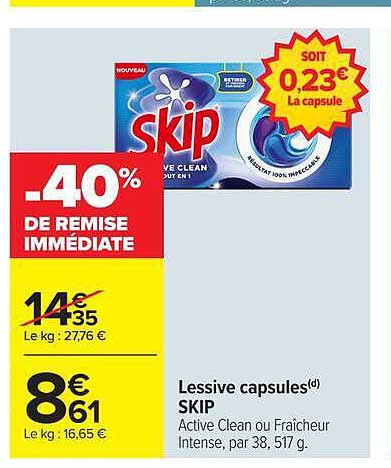 Skip Lessive capsules