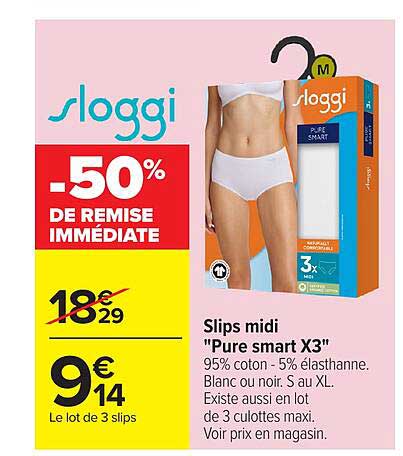 Sloggi Slips midi "Pure Smart X3