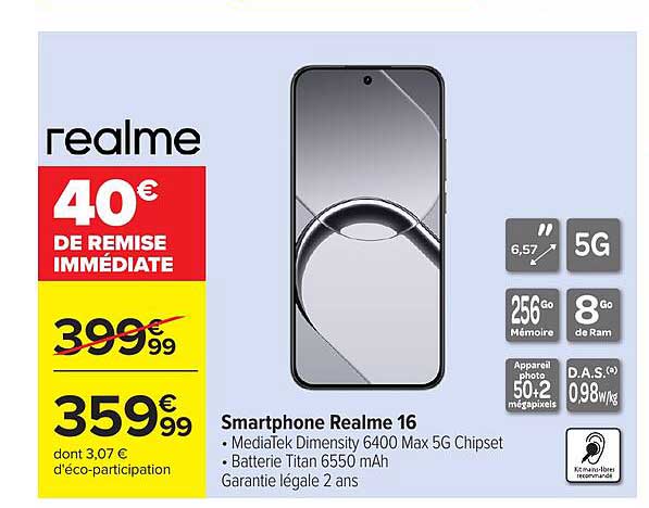 Smartphone Realme 16