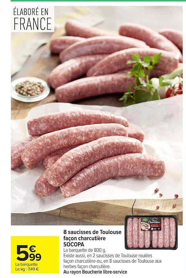 SOCOPA saucisses de Toulouse