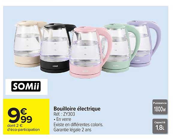 SOMii Bouilloire électrique