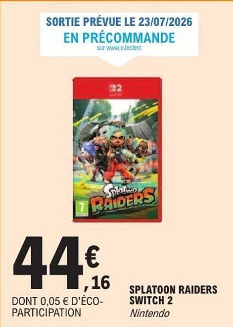 SPLATOON RAIDERS SWITCH 2