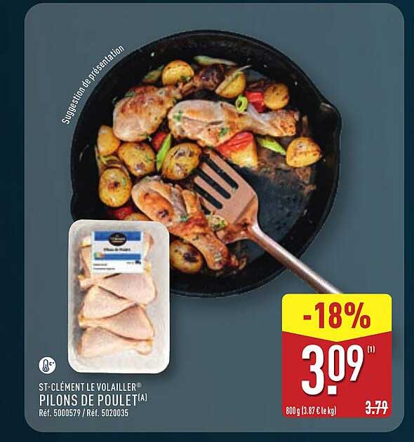 ST-CLÉMENT LE VOLAILLIER PILONS DE POULET