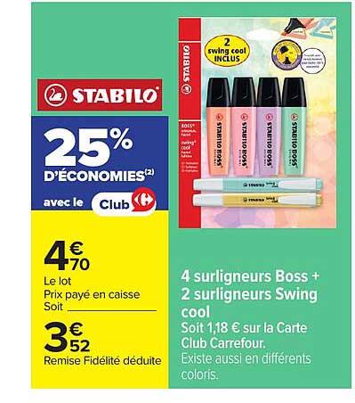 STABILO BOSS + SWING COOL