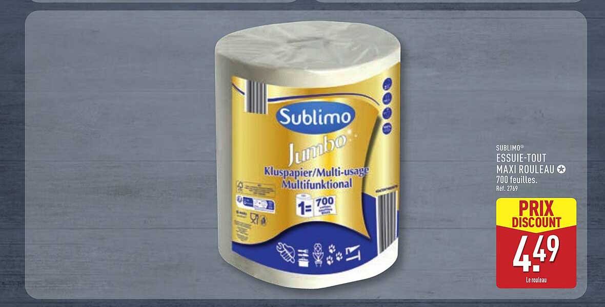 Sublimo ESSUIE-TOUT MAXI ROULEAU