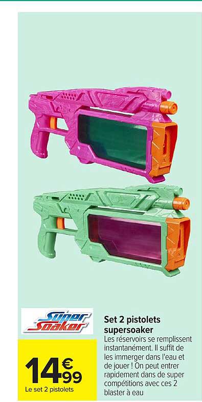 Super Soaker Set 2 pistolets