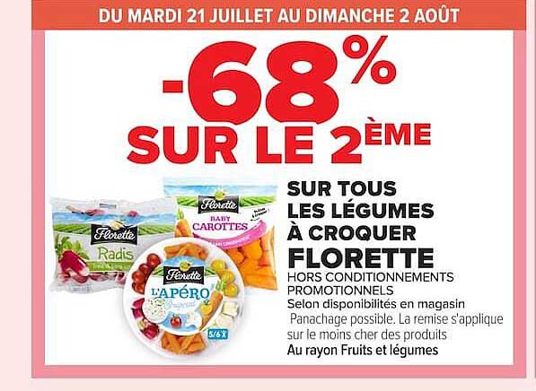 SUR TOUS LES LÉGUMES À CROQUER FLORETTE