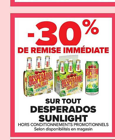 SUR TOUT DESPERADOS SUNLIGHT