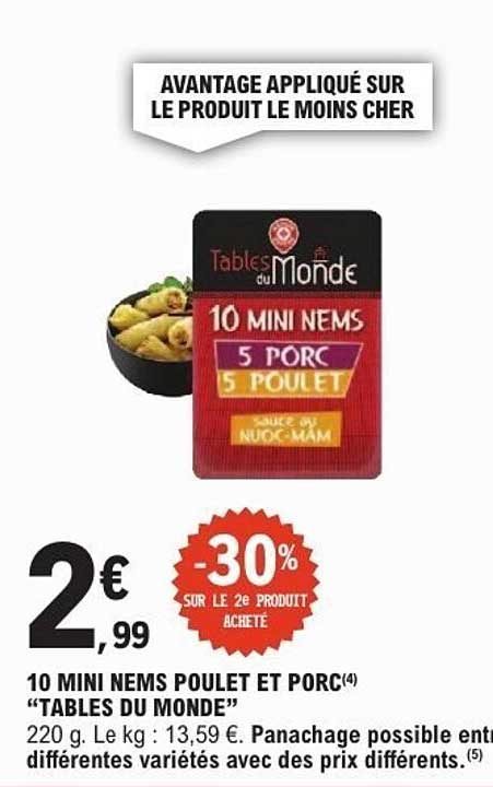 Tables du Monde 10 MINI NEMS
