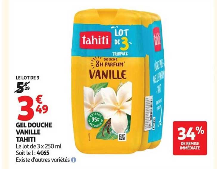 Tahiti Gel douche Vanille