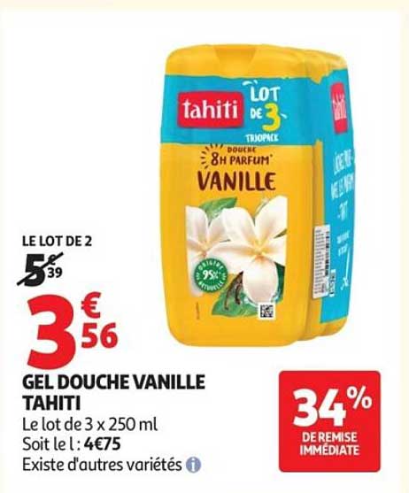 Tahiti GEL DOUCHE VANILLE