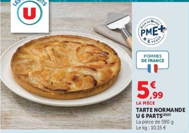 TARTE NORMANDE U 6 PARTS