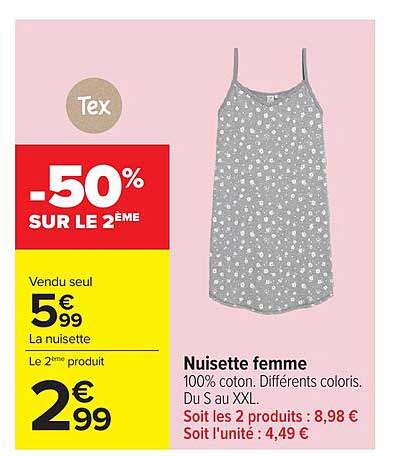 Tex Nuisette femme