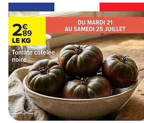 Tomate côtelée noire