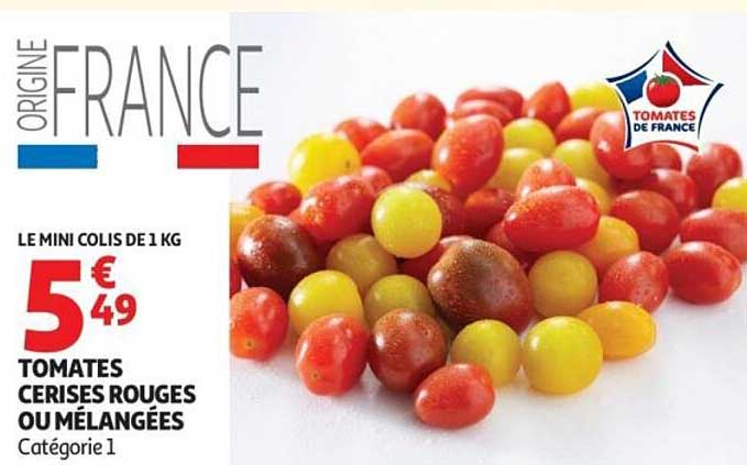 Tomates cerises rouges ou mélangées