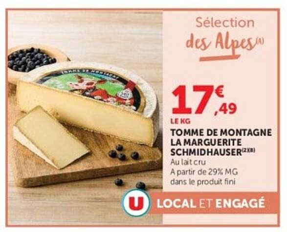 TOMME DE MONTAGNE LA MARGUERITE SCHMIDHAUSER