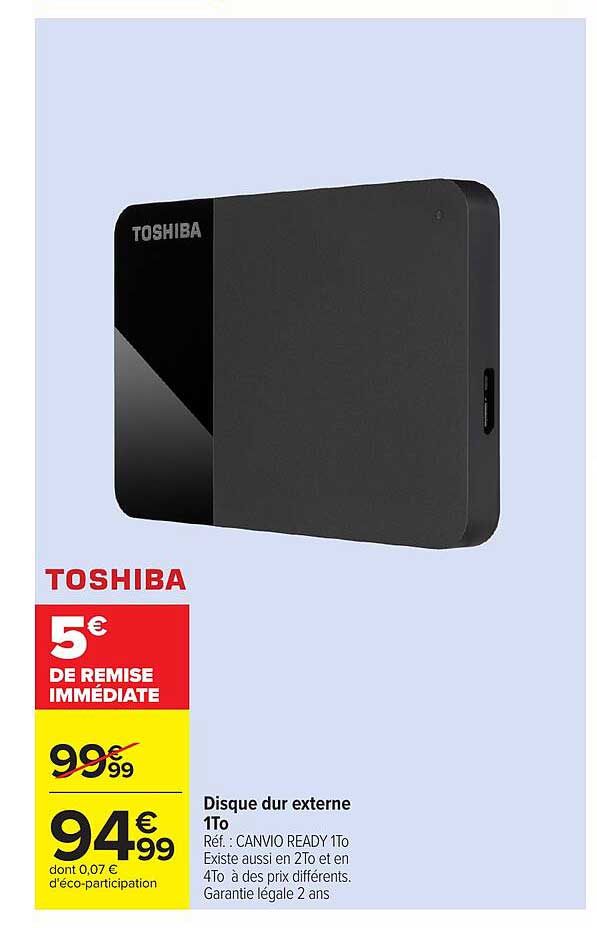 Toshiba Disque dur externe