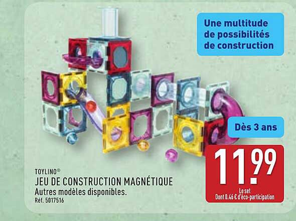 TOYLINO JEU DE CONSTRUCTION MAGNÉTIQUE