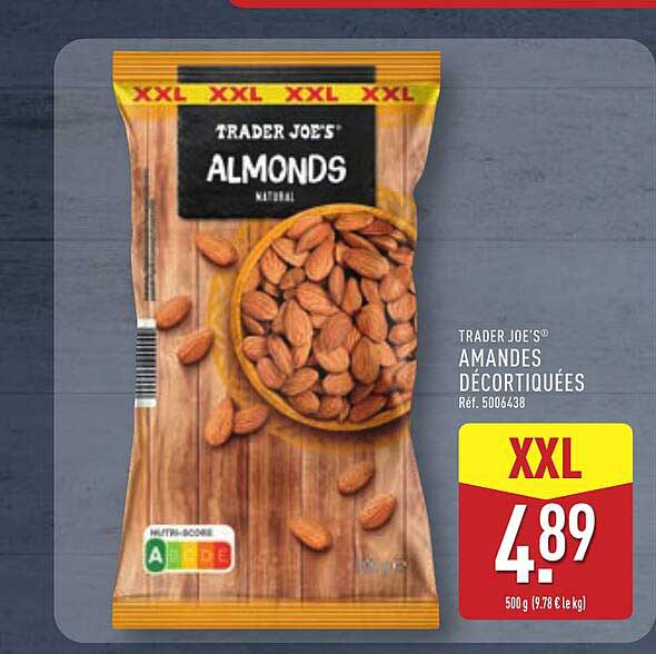 Trader Joe's Amandes décortiquées