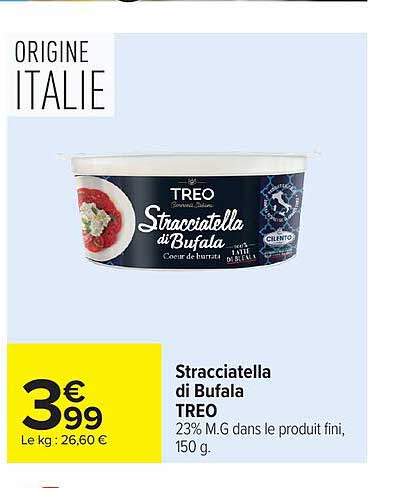 TREO Stracciatella di Bufala