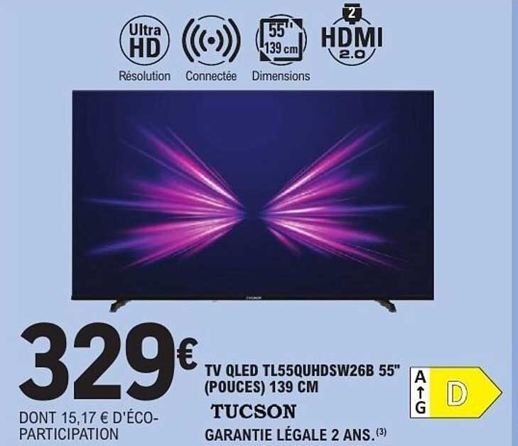 TUCSON TV QLED TL55QHDSW26B 55