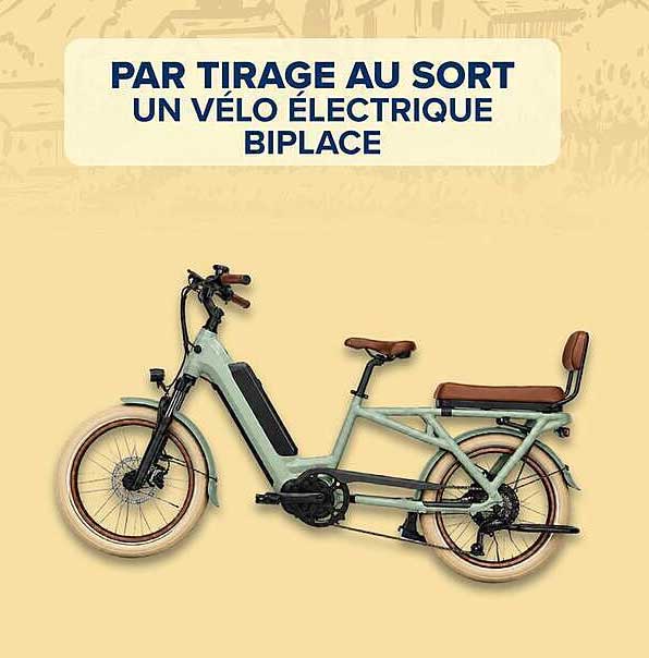 UN VÉLO ÉLECTRIQUE BIPLACE