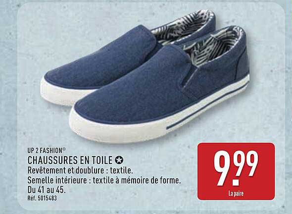 UP 2 FASHION CHAUSSURES EN TOILE