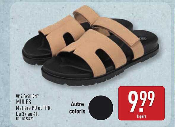 UP² FASHION MULES