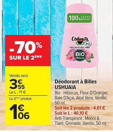 Ushuaia Déodorant à Billes