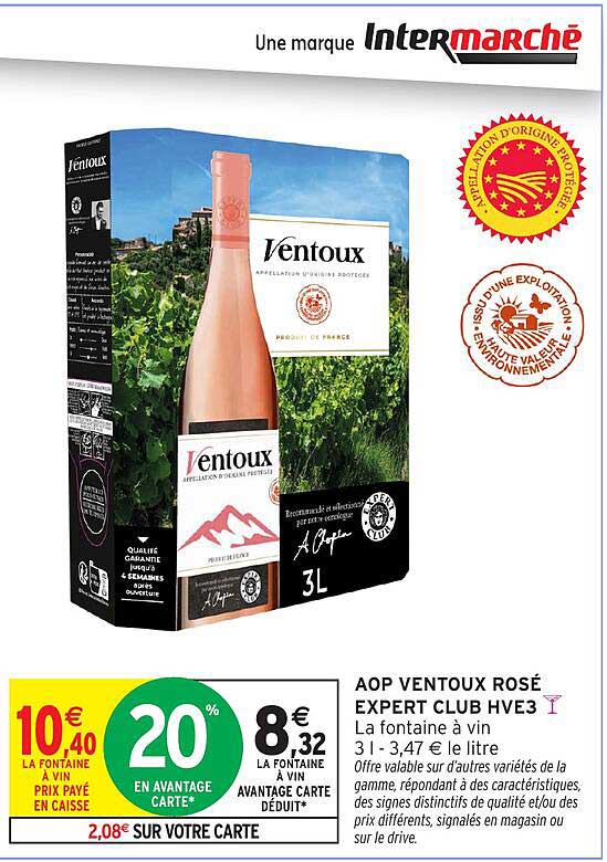 Ventoux Rosé EXPERT CLUB HVE3