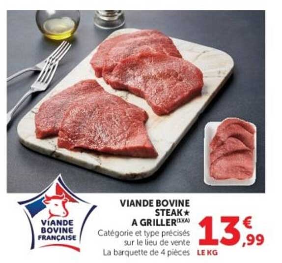 VIANDE BOVINE STEAK A GRILLER