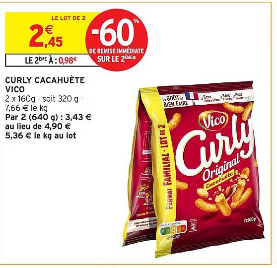 Vico Curly Cacahuète