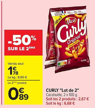 Vico Curly Originale Cacahuète