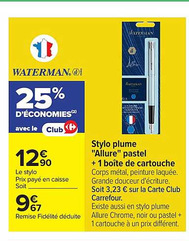 Waterman Stylo plume "Allure" pastel