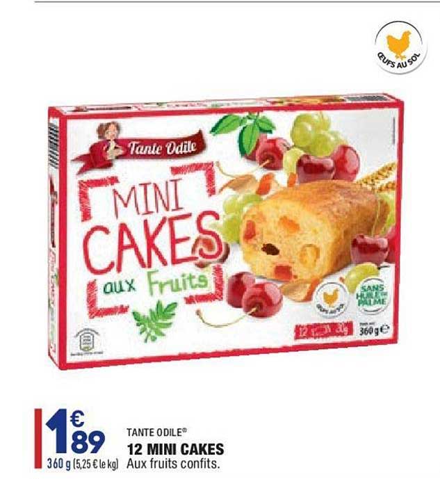 12 Mini Cakes Tante Odile