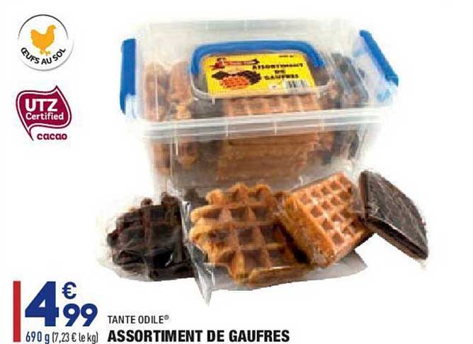 assortiment de gaufres tante odile