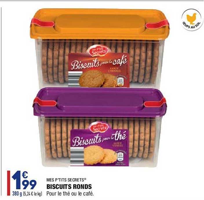 biscuits ronds mes p'tits secrets