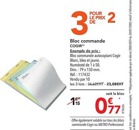 bloc commande cogir