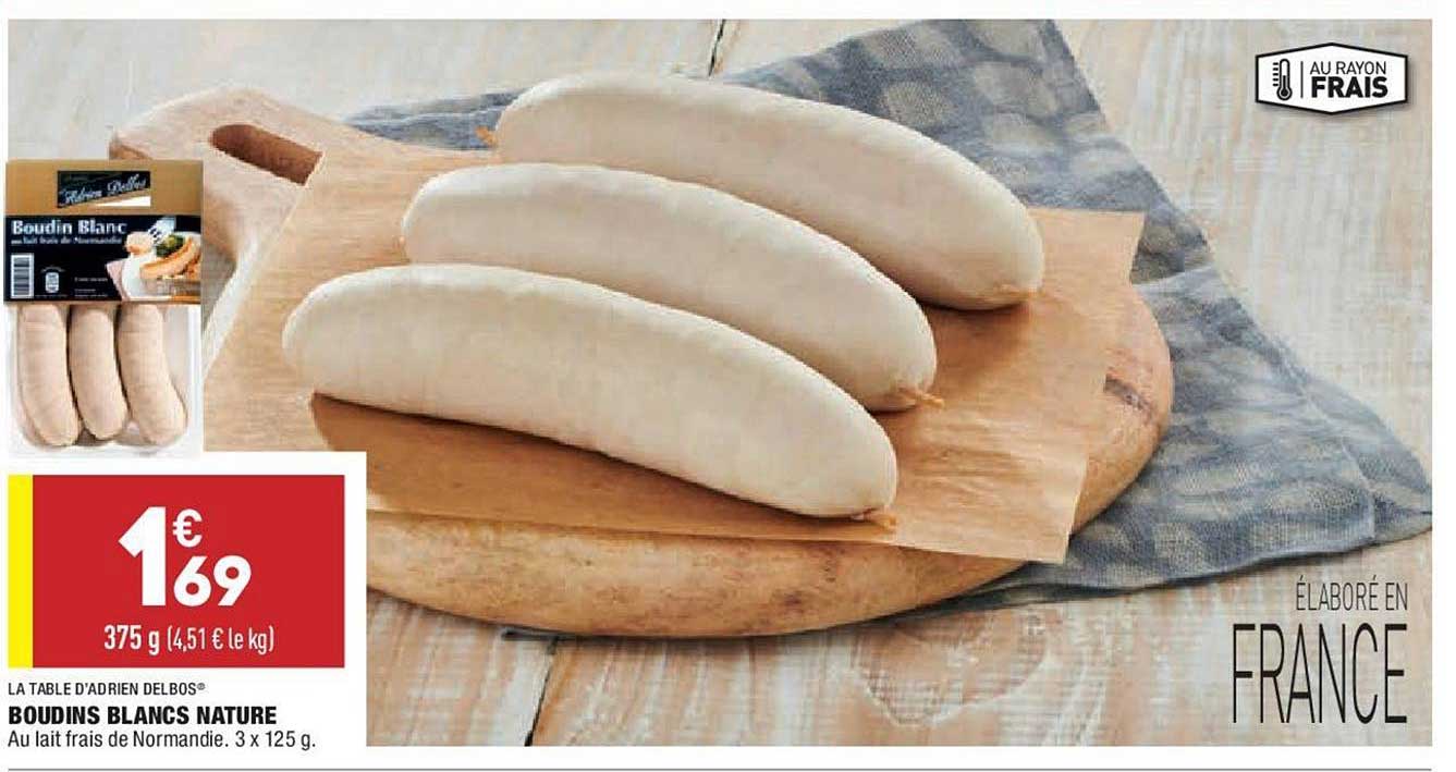 boudins blancs nature la table d'adrien delbos