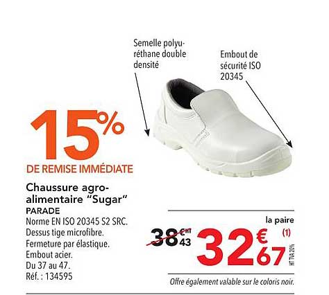 Chaussure Agro Alimentaire Sugar Parade