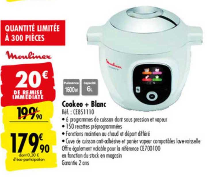 Cookeo + Blanc Moulinex