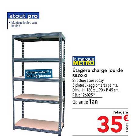 étagère charge lourde biloxxi