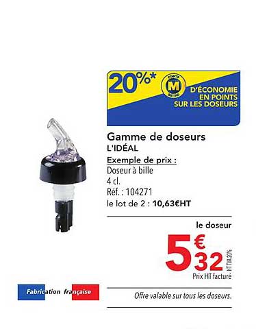 gamme de doseurs l'idéal