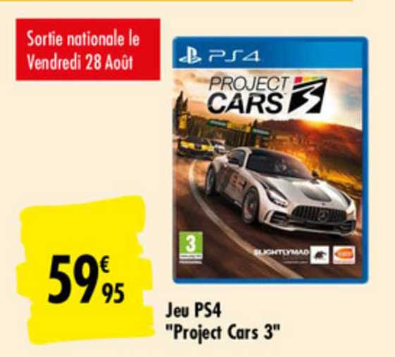 jeu ps4 project cars 3