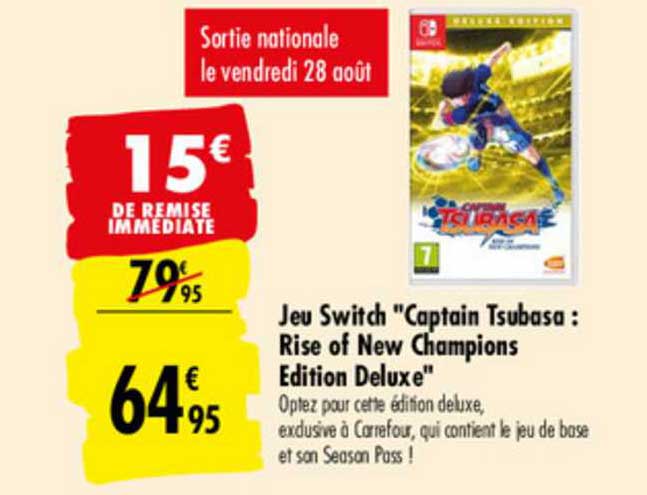 jeu switch captain tsubasa rise of new champions edition deluxe