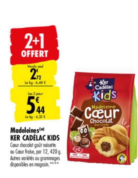 madeleines ker cadélac kids  2+1 offert