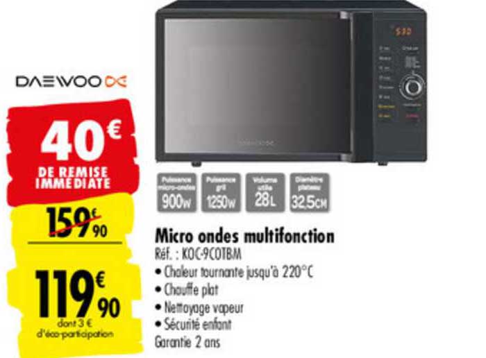 micro ondes multifonction daewoo